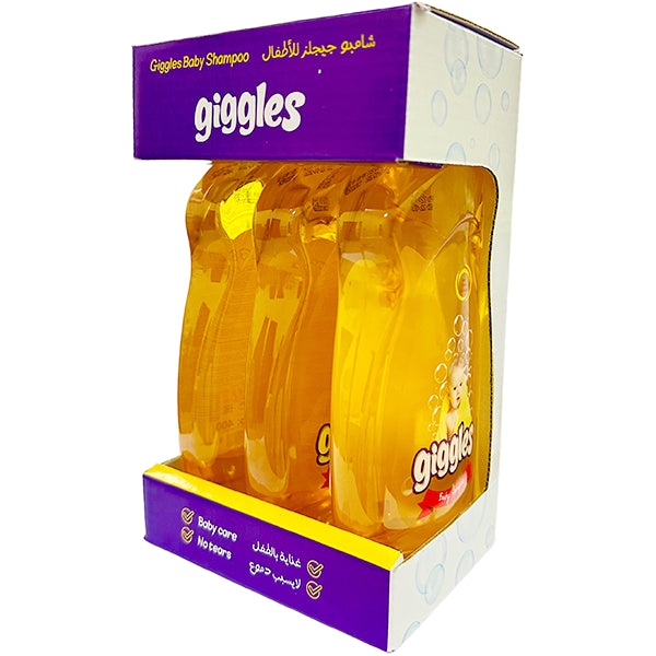 Giggles Baby Shampoo 400ml - Eco Package (3 bottles)