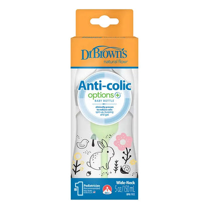 Dr. Brown's PP Wide Neck Anti-Colic Options+ Baby Bottle (150ml, Bunny)