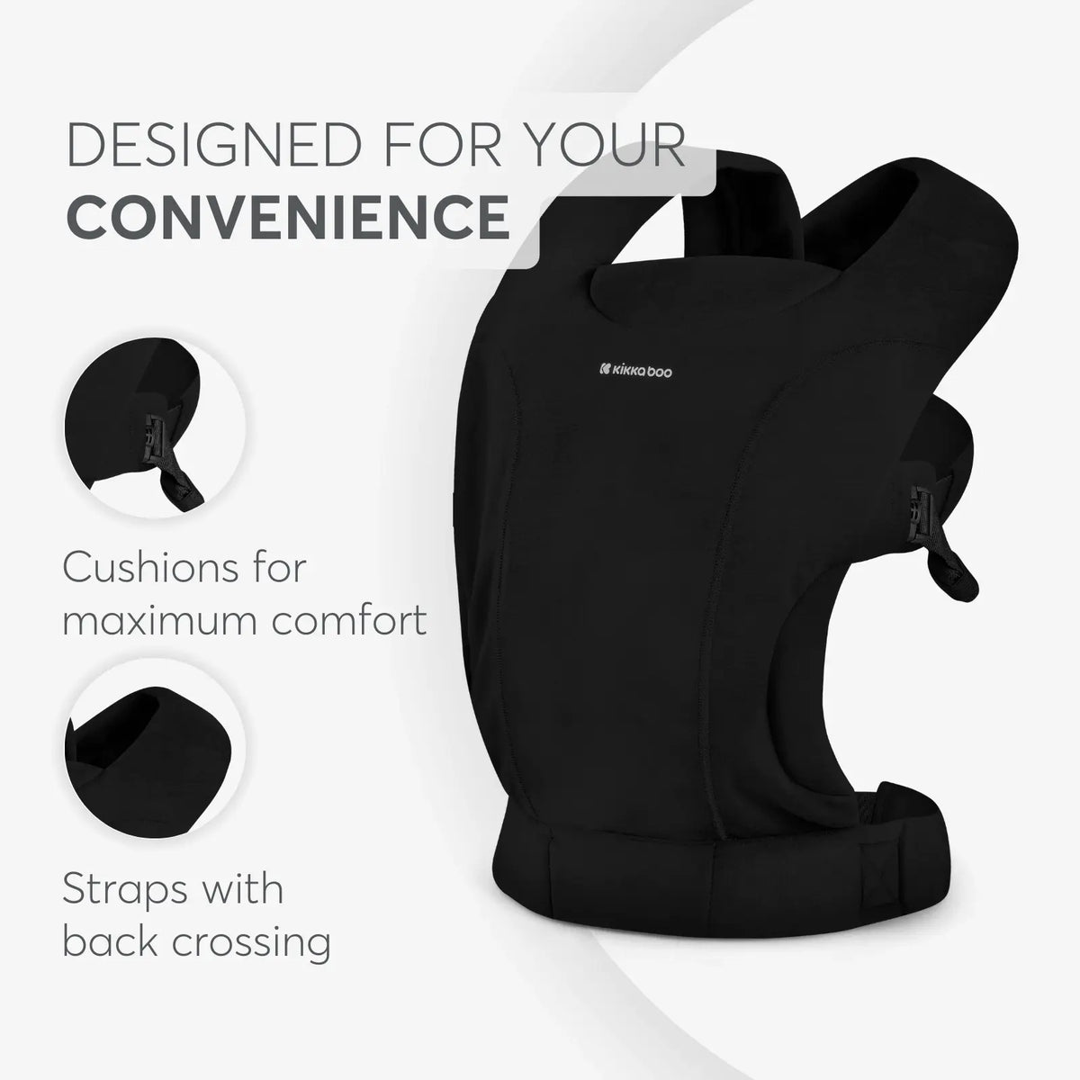 Kikkaboo - Riley Baby Carrier - BEIGE