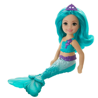 Barbie Dreamtopia Chelsea Teal Mermaid Doll – 6.5 Inch