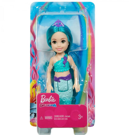 Barbie Dreamtopia Chelsea Teal Mermaid Doll – 6.5 Inch