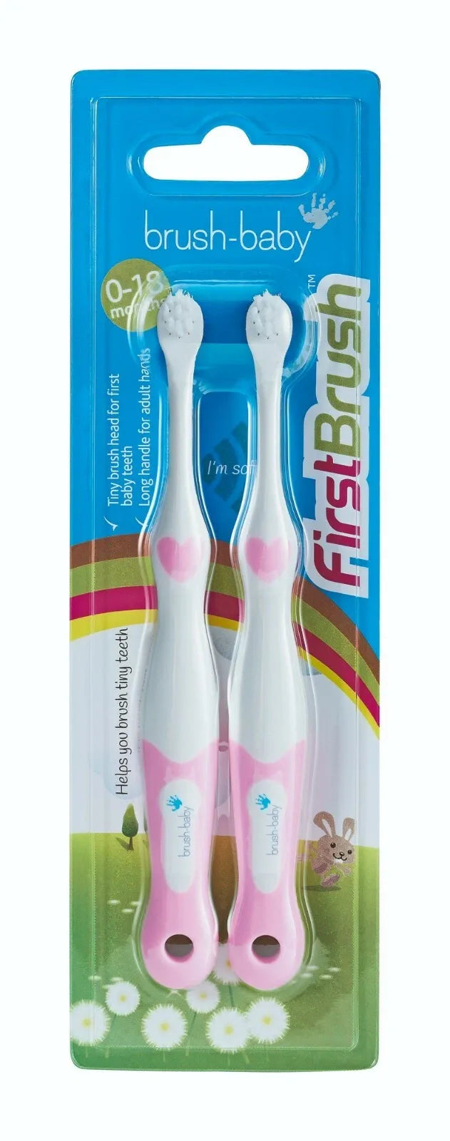 Brush-Baby First Brush - Pack of 2 (0-18 Months +)