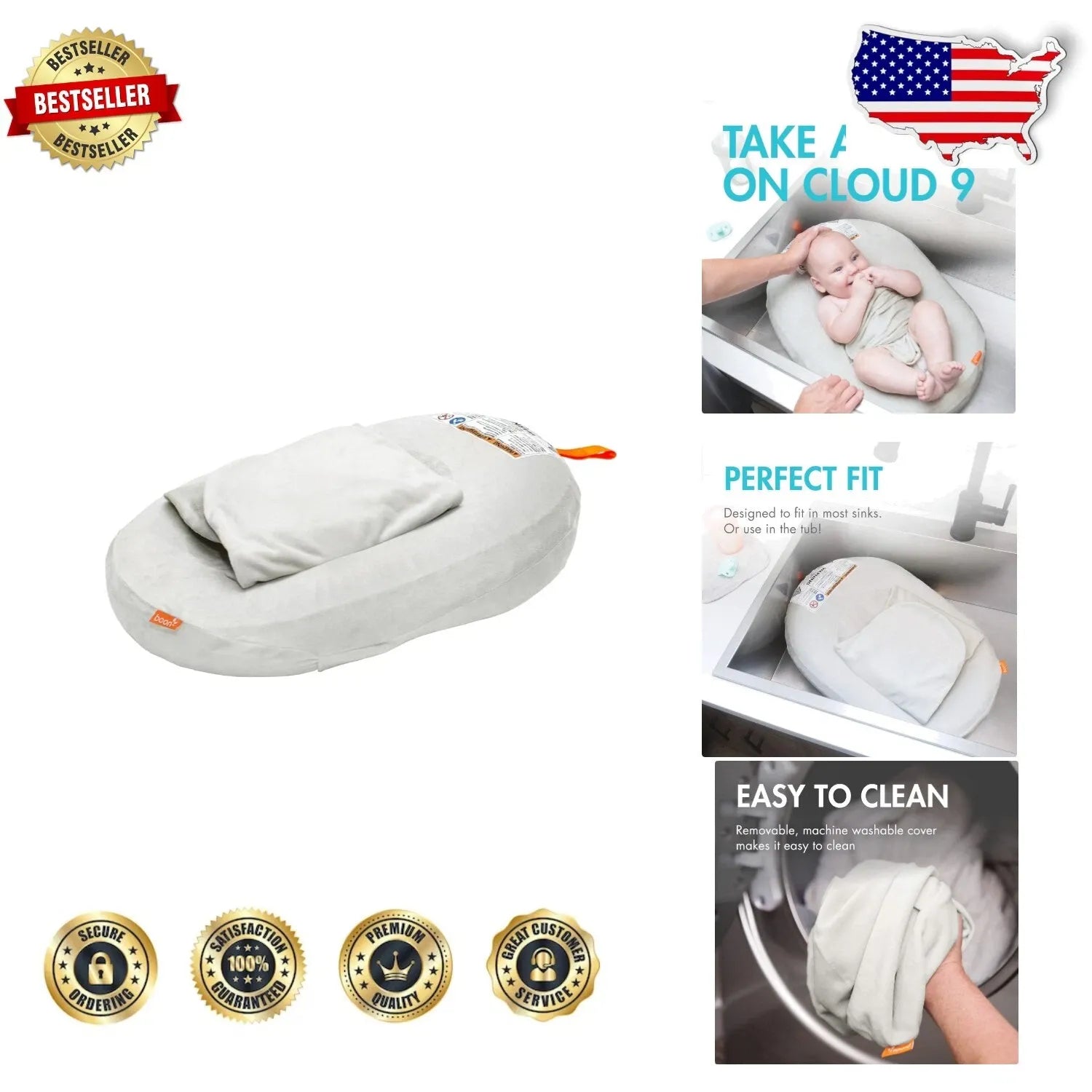 Boon Puff Inflatable Baby Bather