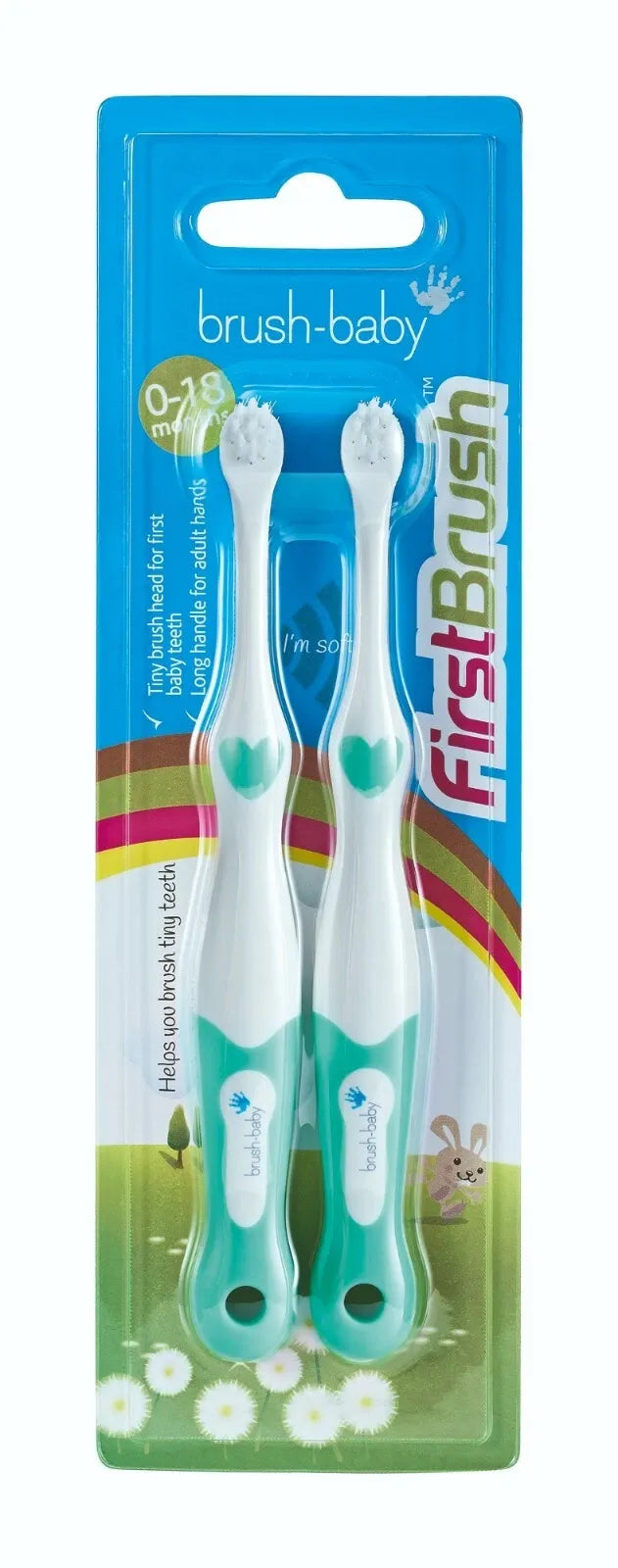 Brush-Baby First Brush - Pack of 2 (0-18 Months +)