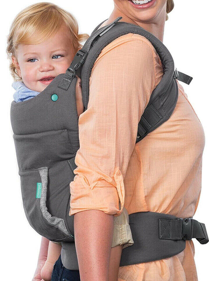 Infantino Cuddle Up Ergonomic Hoodie Carrier - Grey