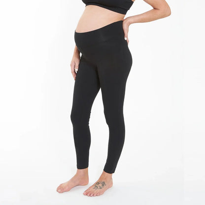 Become a Mom Mama Cotton Legging (Black, XXL)