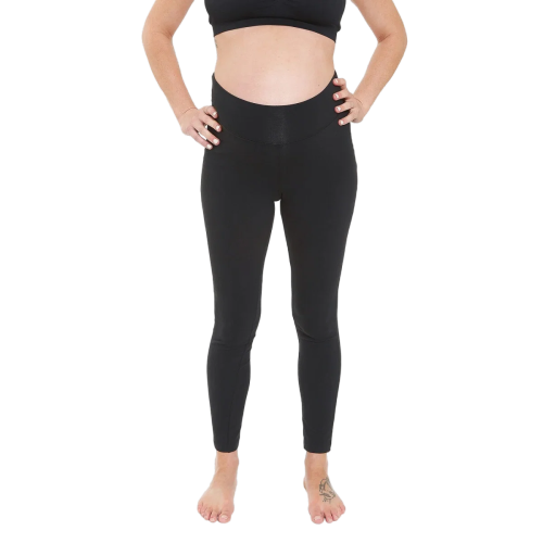 Become a Mom Mama Cotton Legging (Black, XXL)
