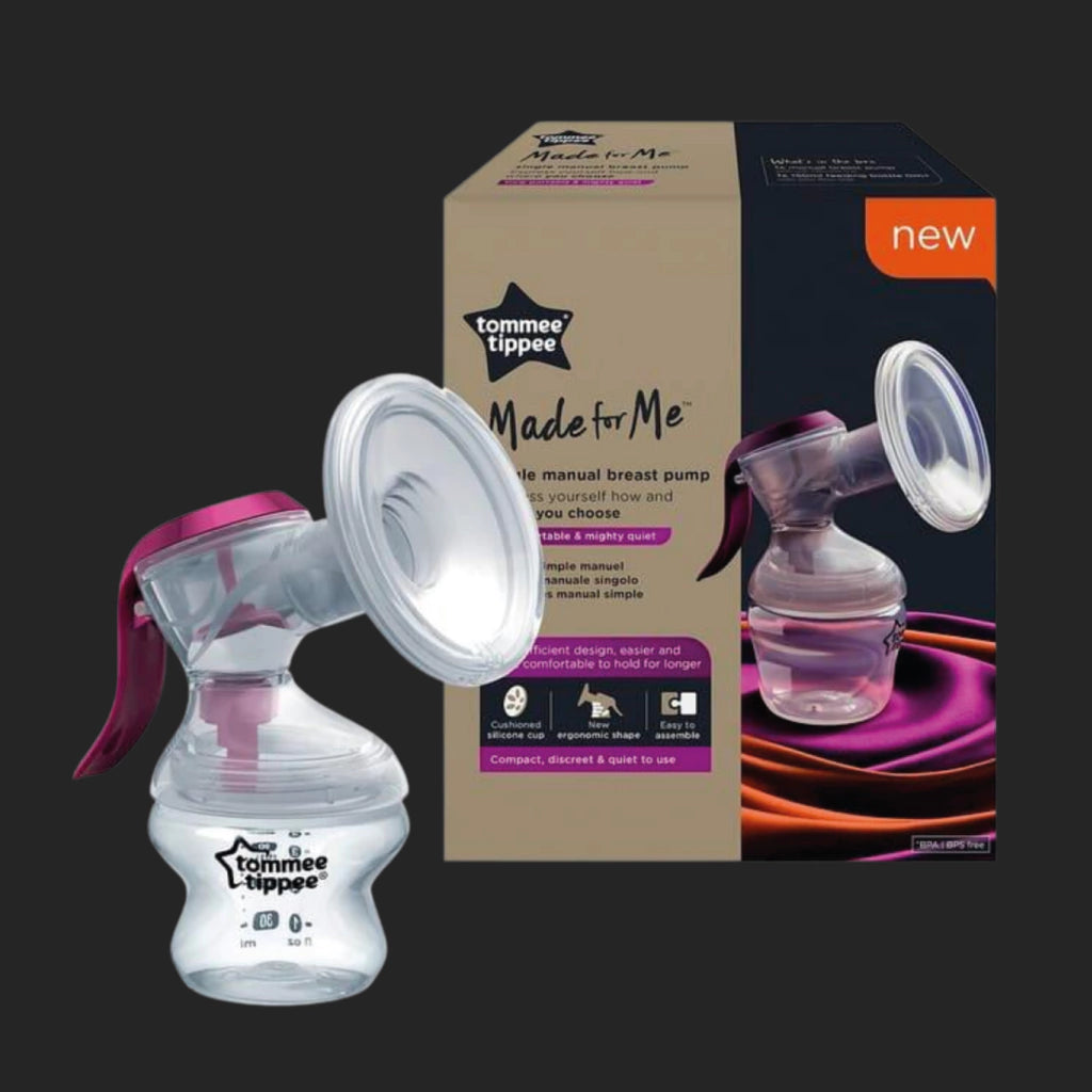 Tommee Tippee Made For Me Manual Breast Pump With Soft, Cushioned Silicone Cup and Narrow neck