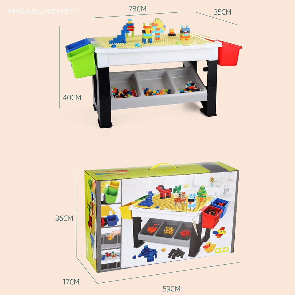 Little Story Blocks 3 In 1 Activity Table (Grey)