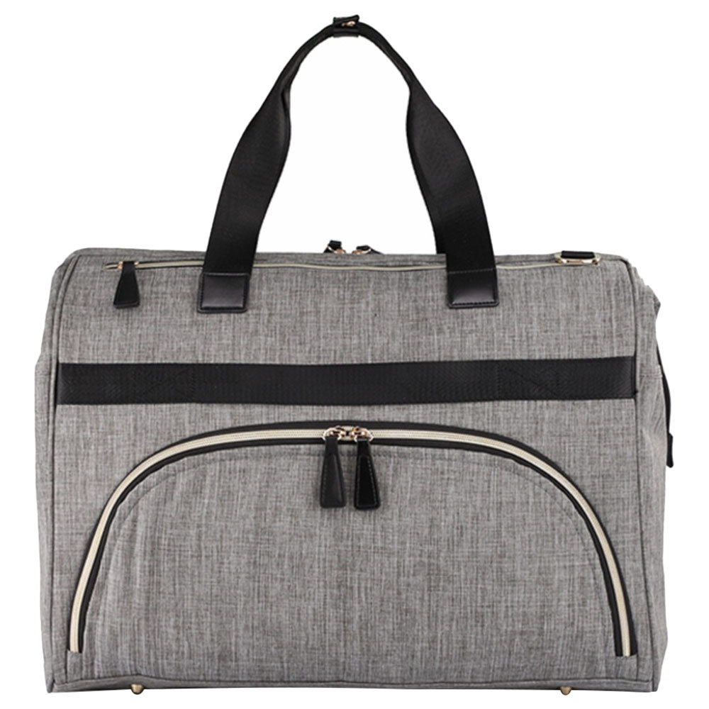 Little Story Gabrielle Mom Dad Travel Diaper Bag With Diaper Changing Mat (XL, Grey)