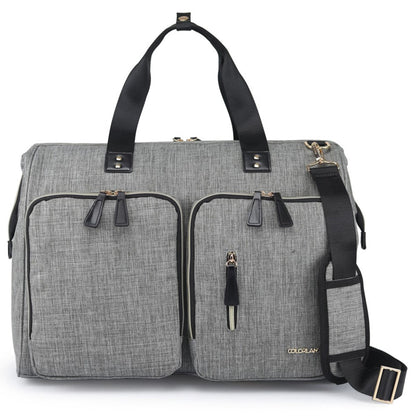 Little Story Gabrielle Mom Dad Travel Diaper Bag With Diaper Changing Mat (XL, Grey)