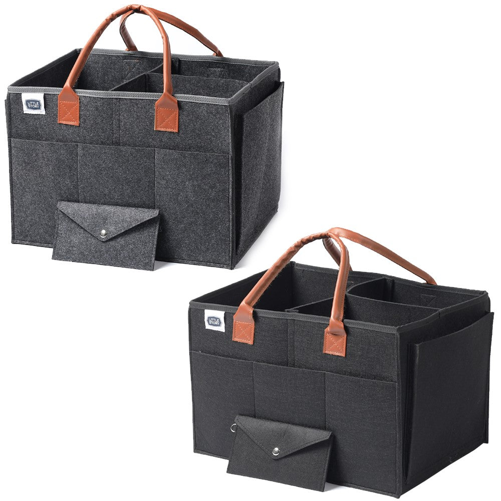 Little Story Diaper Caddy + Travel Pouch (Large)