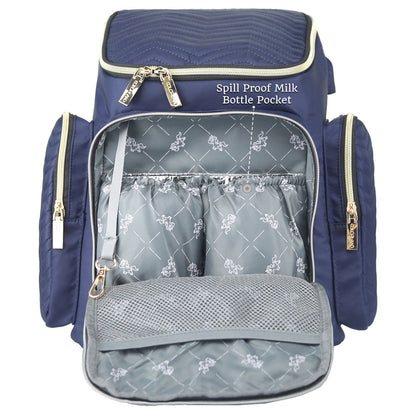 Little Story Georgia Diaper Bag With Changing Pad & Stroller Hooks