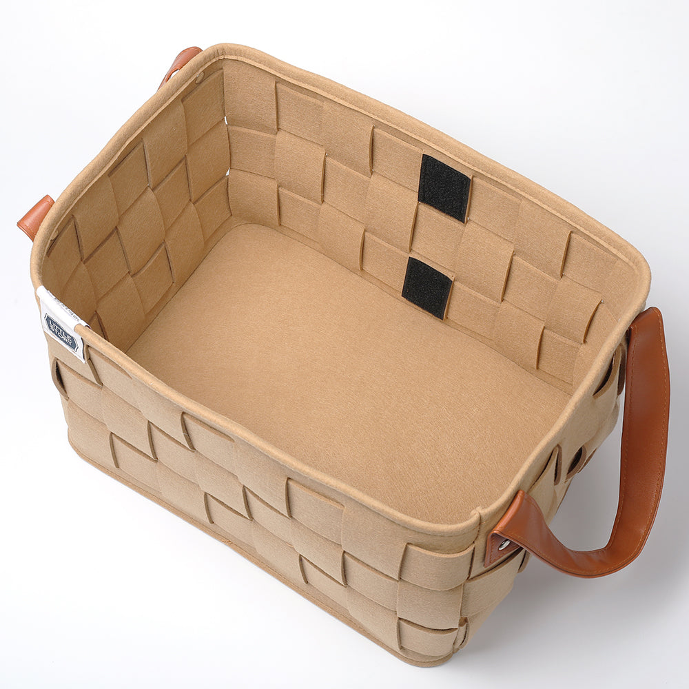 Little Story Multi-Purpose/Laundry Caddy Basket Felt (Khaki)