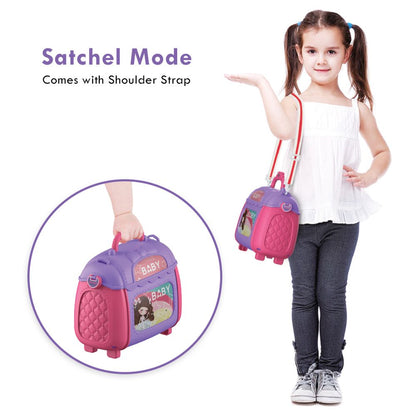 Little Story Role Play Beautician Toy Set Satchel (21 Pcs, Purple)