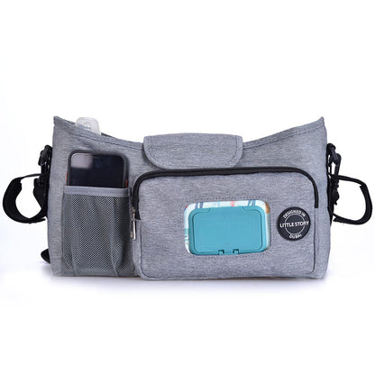 Little Story Stroller Diaper Organizer Bag (Grey)