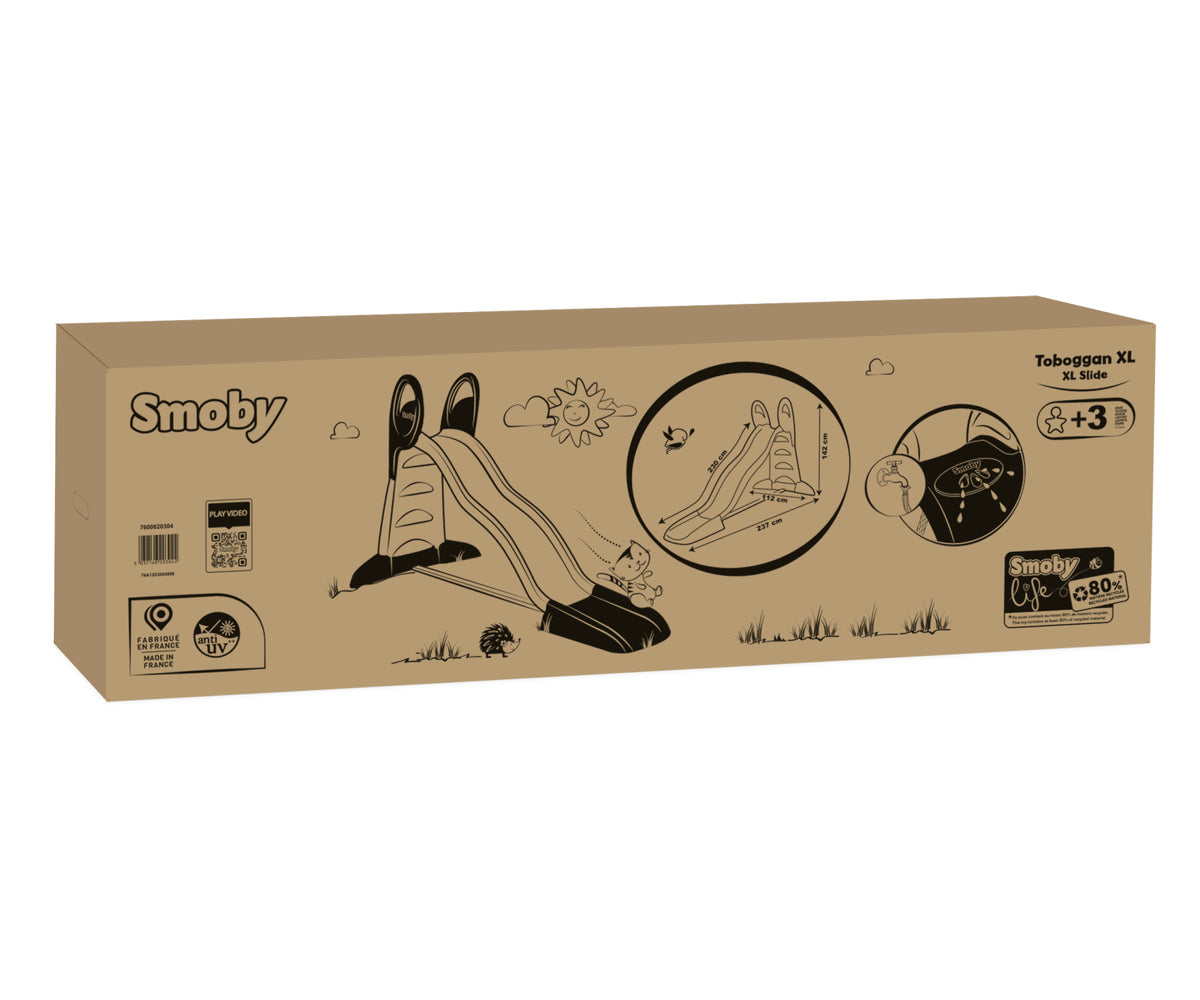 Smoby - Life XL Double Wave Slide with Water Connection