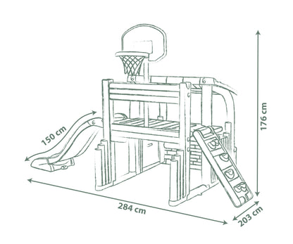 Smoby - Life Fun Center Outdoor Playhouse & Activity Center