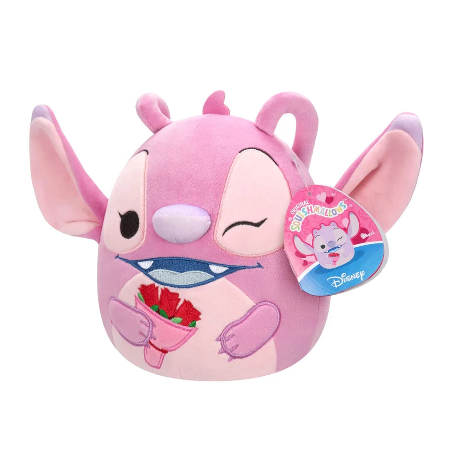 Squishmallows Disney Angel with Bouquet Valentine Plush 8-Inch