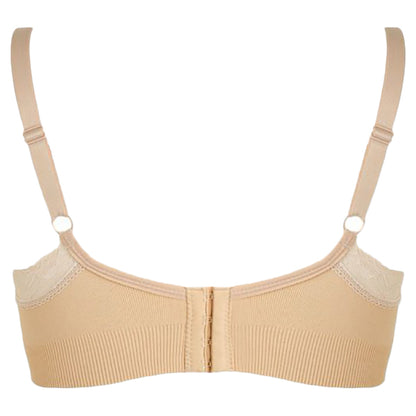 Blooming Blossom Nursing Lace Trim Bra (Nude)