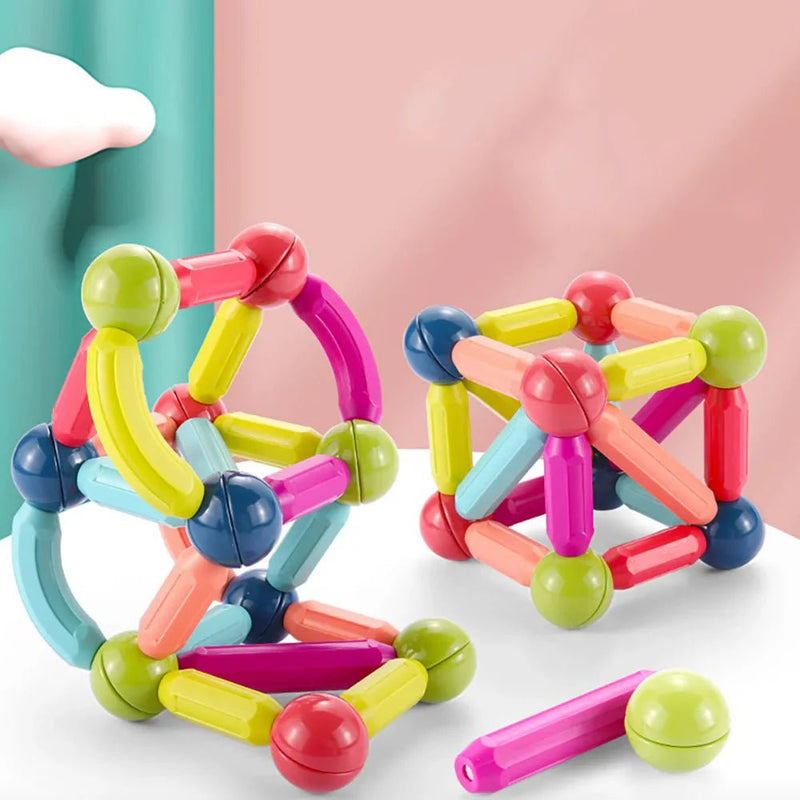 New Boy Snap Bars Magnetic Builder Set – 64 Pieces