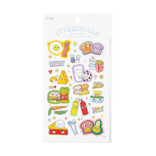 Ooly Stickiville Sticker B.F.F. Foods (1 Sheet)
