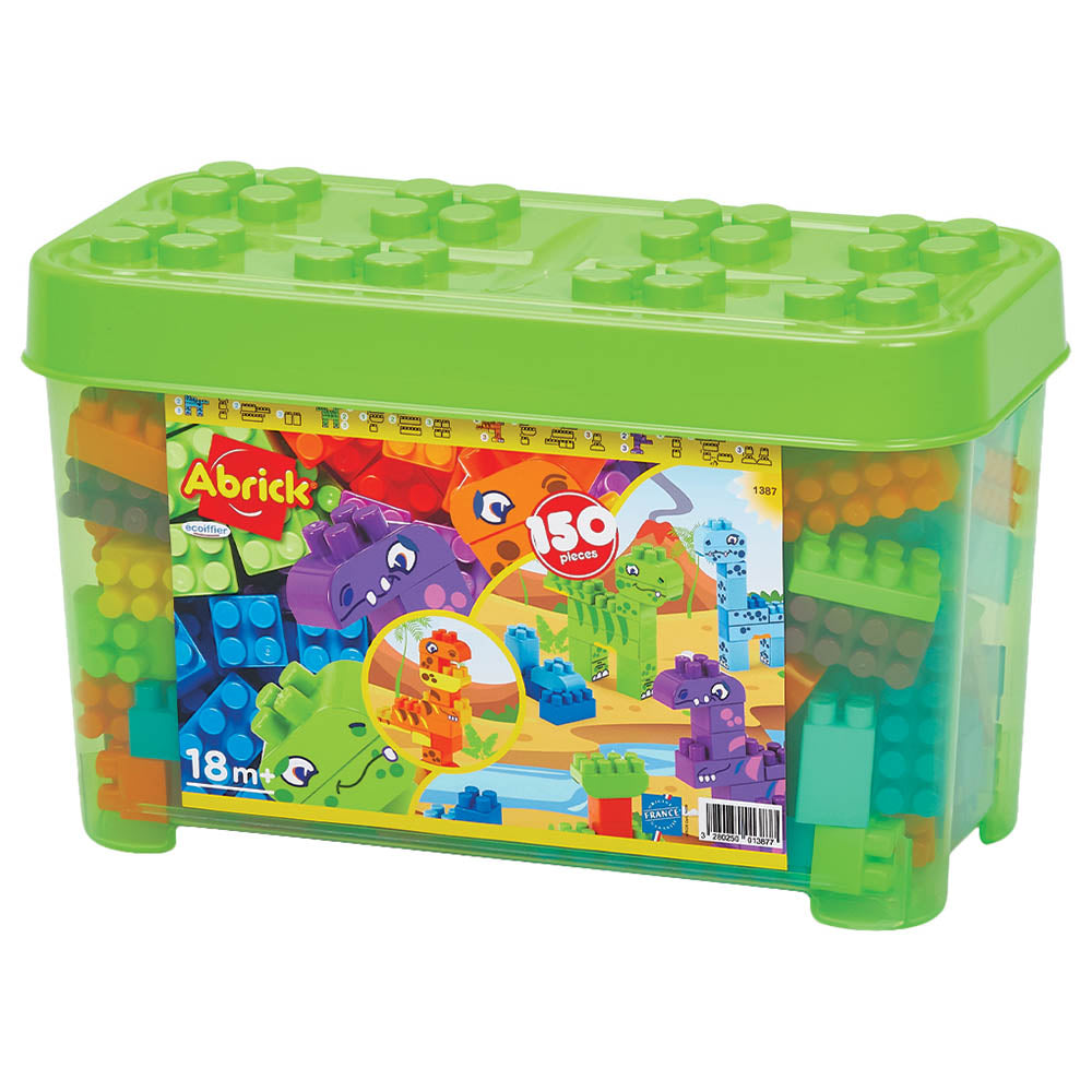 Ecoiffier Abrick 150 pieces Dinosaurs Barrel