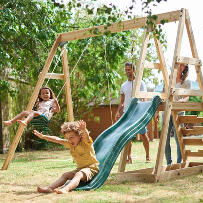 Plum - Tamarin Wooden Swing Set & Slide