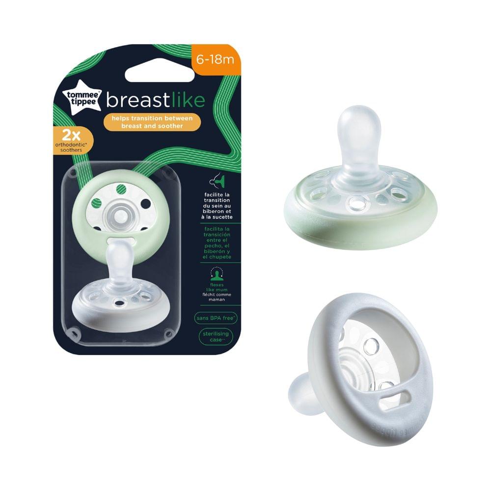 Tommee Tippee Closer To Nature Night Time Soother (6-18M) - Pack of 2