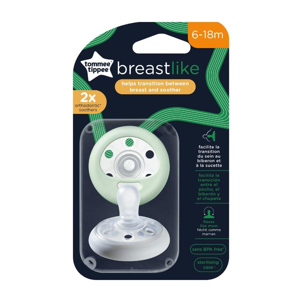 Tommee Tippee Closer To Nature Night Time Soother (6-18M) - Pack of 2