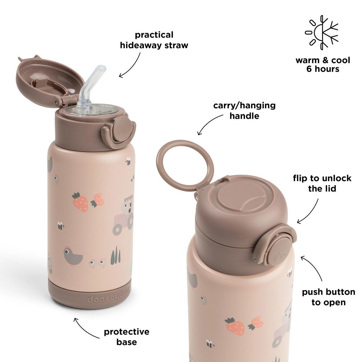 Done By Deer Insulated Straw Bottle (340ml)