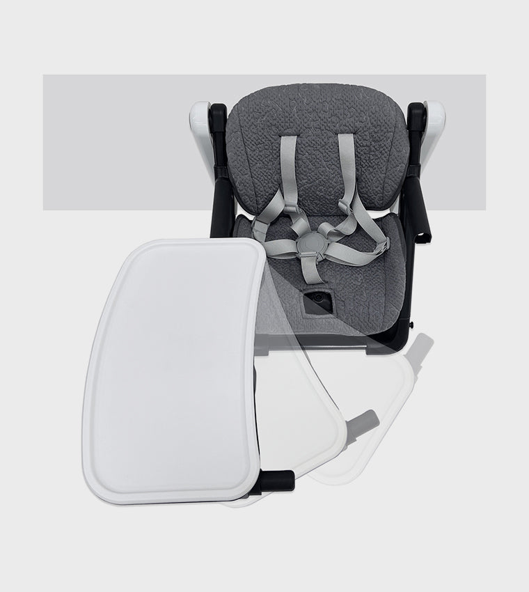 Teknum 3 In 1 Kids Foldable Dining Booster Chair (Grey)