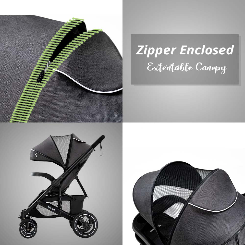 Teknum Reversible Moon Walk Stroller (Black)