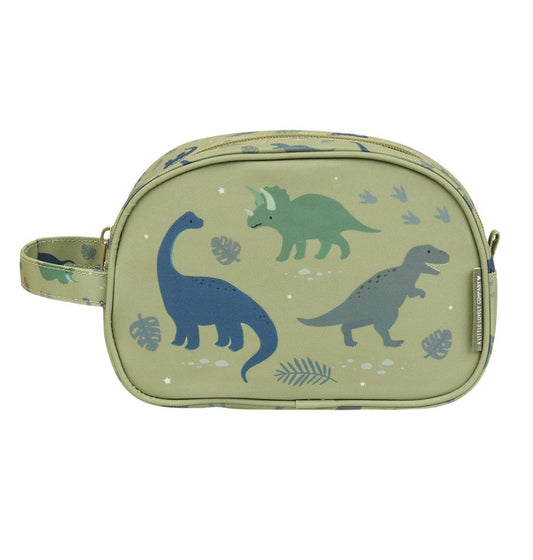 A Little Lovely Company Kids Toiletry Bag With Handle (Dinosaurs)