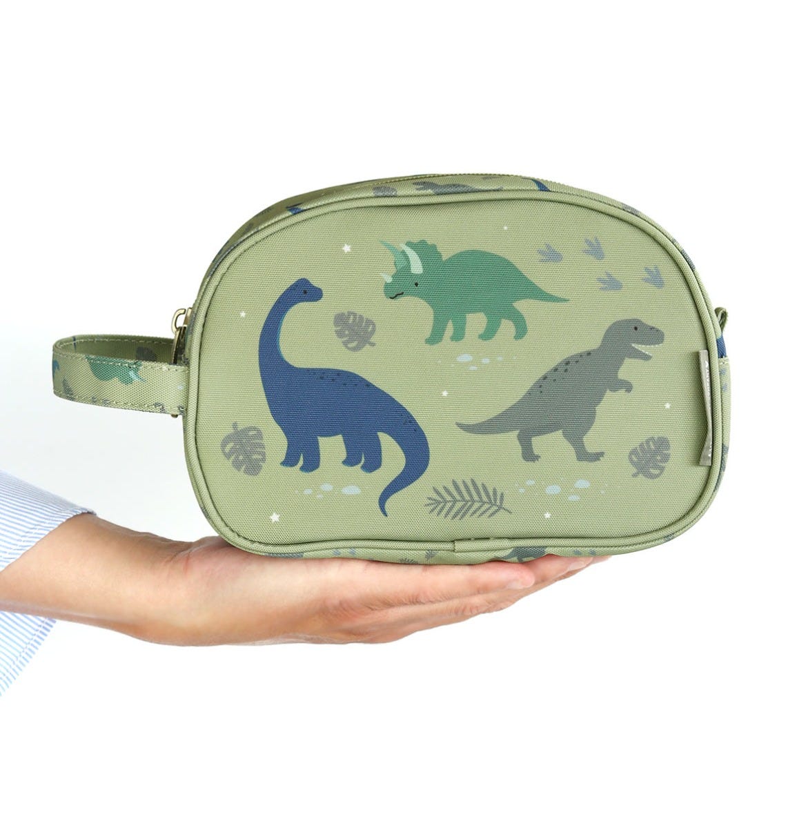 A Little Lovely Company Kids Toiletry Bag With Handle (Dinosaurs)