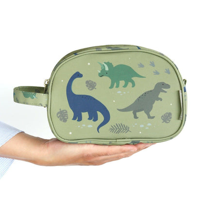 A Little Lovely Company Kids Toiletry Bag With Handle (Dinosaurs)