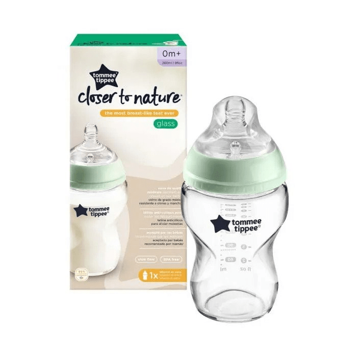 Tommee Tippee Closer to Nature Glass Bottle, 250ml