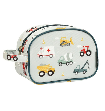 A Little Lovely Company Kids Toiletry Bag With Handle (Vehicles)
