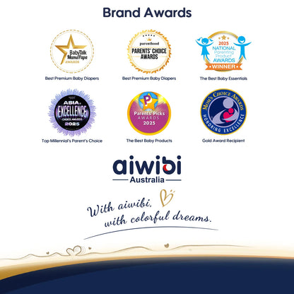 Aiwibi Ultimate Comfort Silky-Soft Premium Disposable Baby Diapers