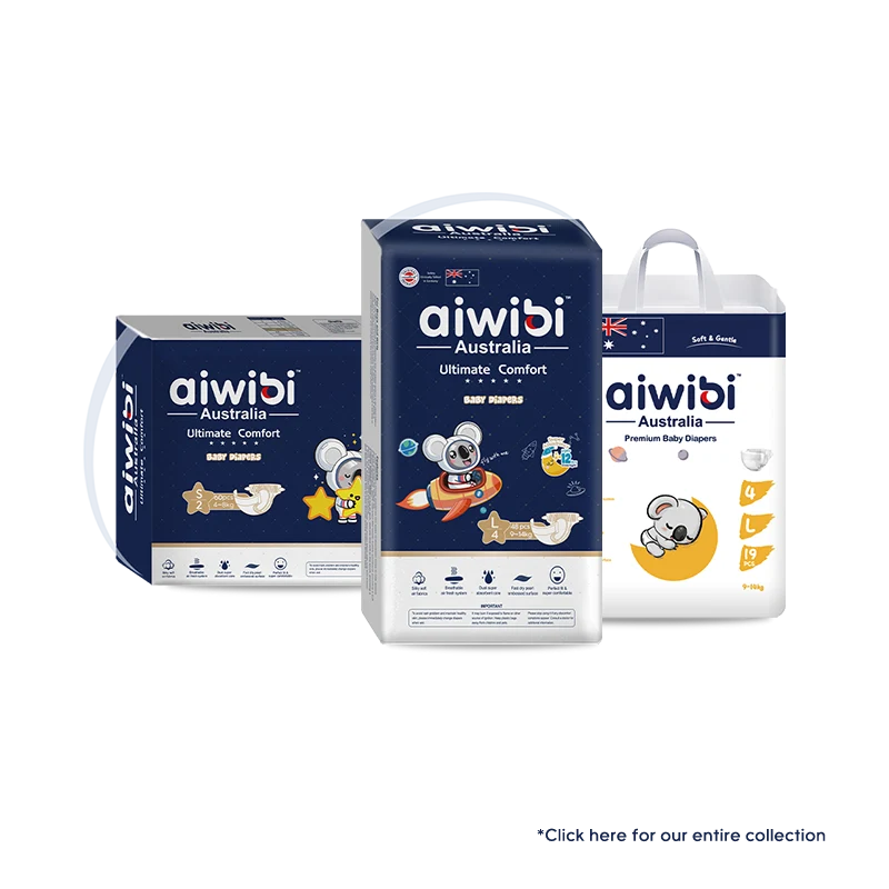 Aiwibi Ultimate Comfort Silky-Soft Premium Disposable Baby Diapers