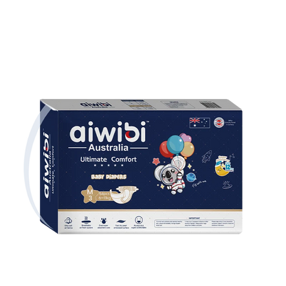 Aiwibi Ultimate Comfort Baby Diaper Size 3 (Medium, 54pcs)