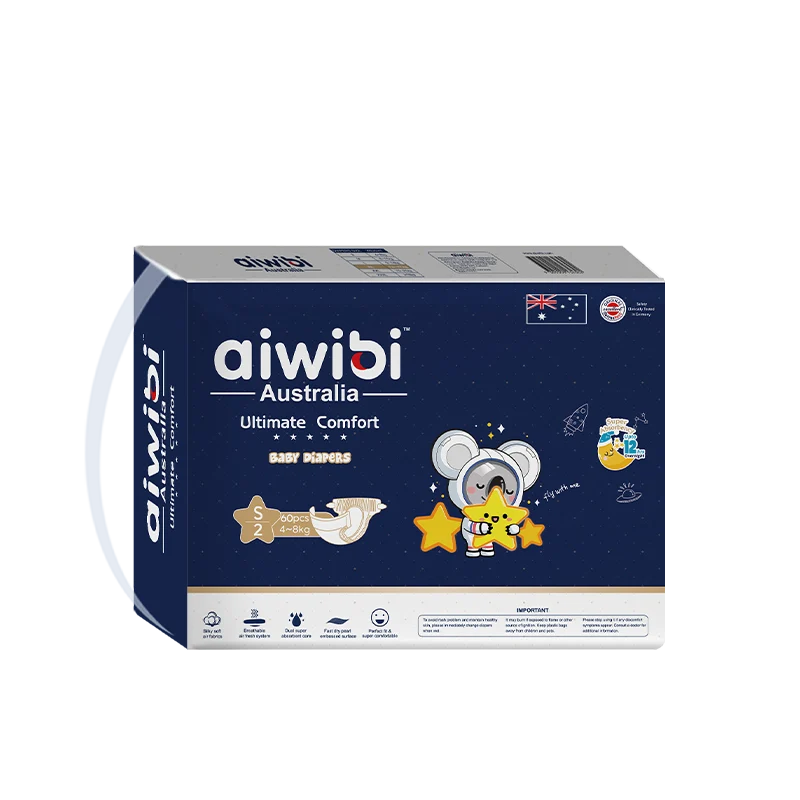 Aiwibi Ultimate Comfort Silky-Soft Premium Disposable Baby Diapers