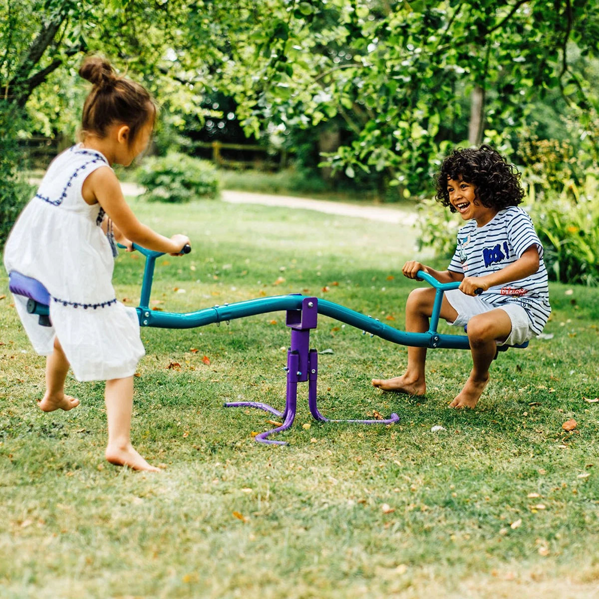 Plum - Rotating Metal Seesaw - Teal