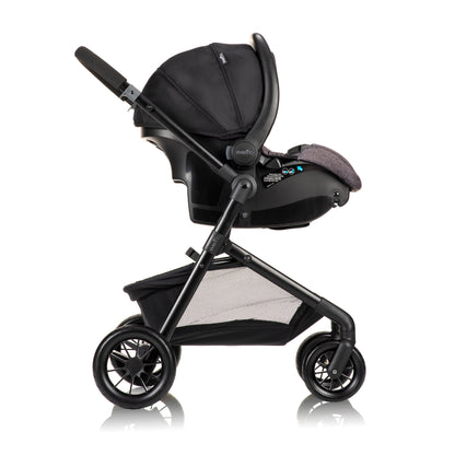 Evenflo Pivot Modular Travel System with LiteMax Infant Car Seat (Casual Gray)