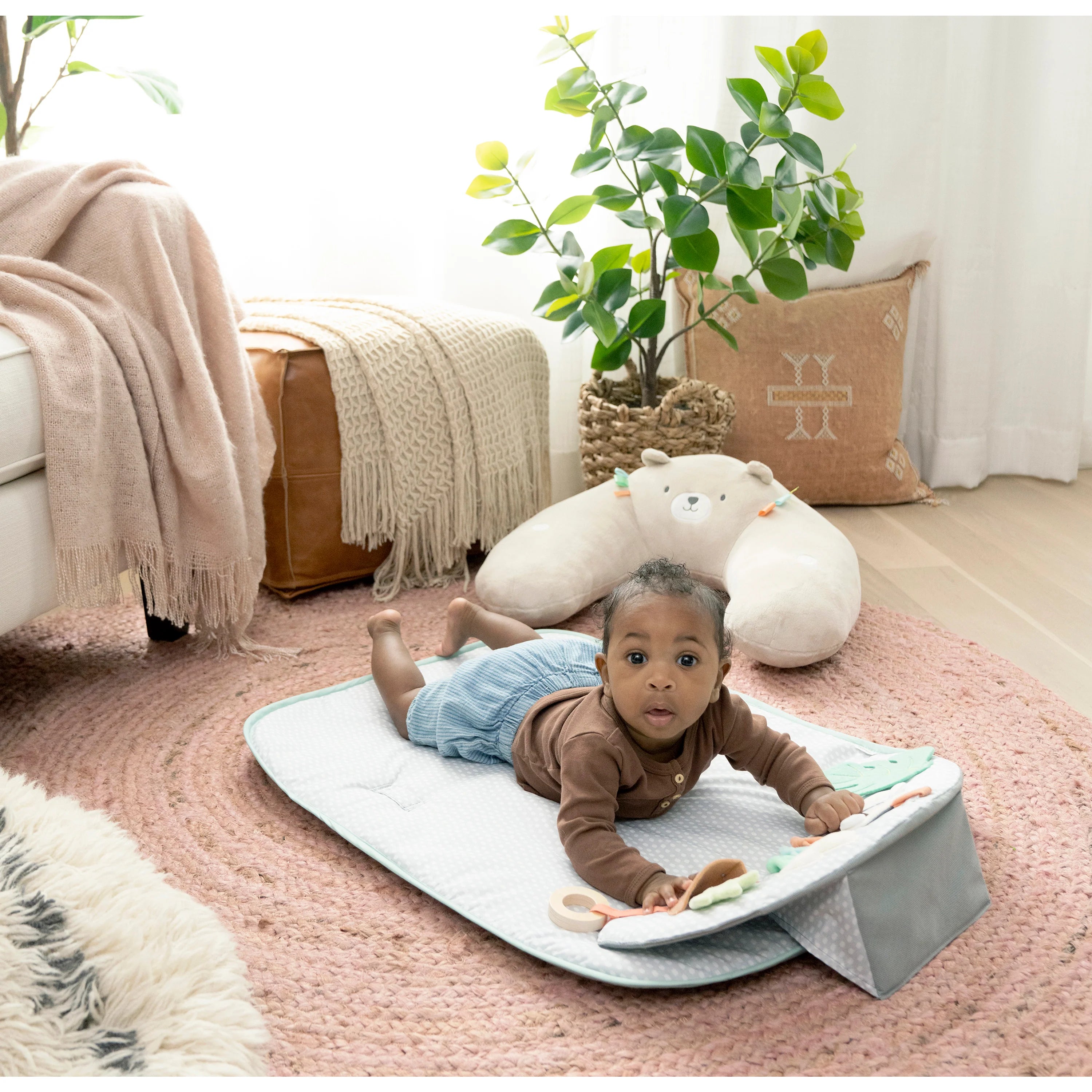Ingenuity Cozy Prop 4 In 1 Sit Up & Activity Mat