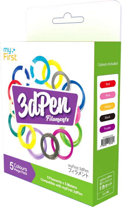 Myfirst Filament Refill for 3D Pen Make (5 Colors)