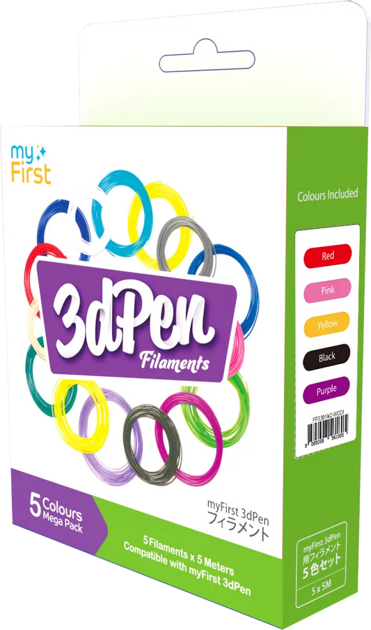 Myfirst Filament Refill for 3D Pen Make (5 Colors)