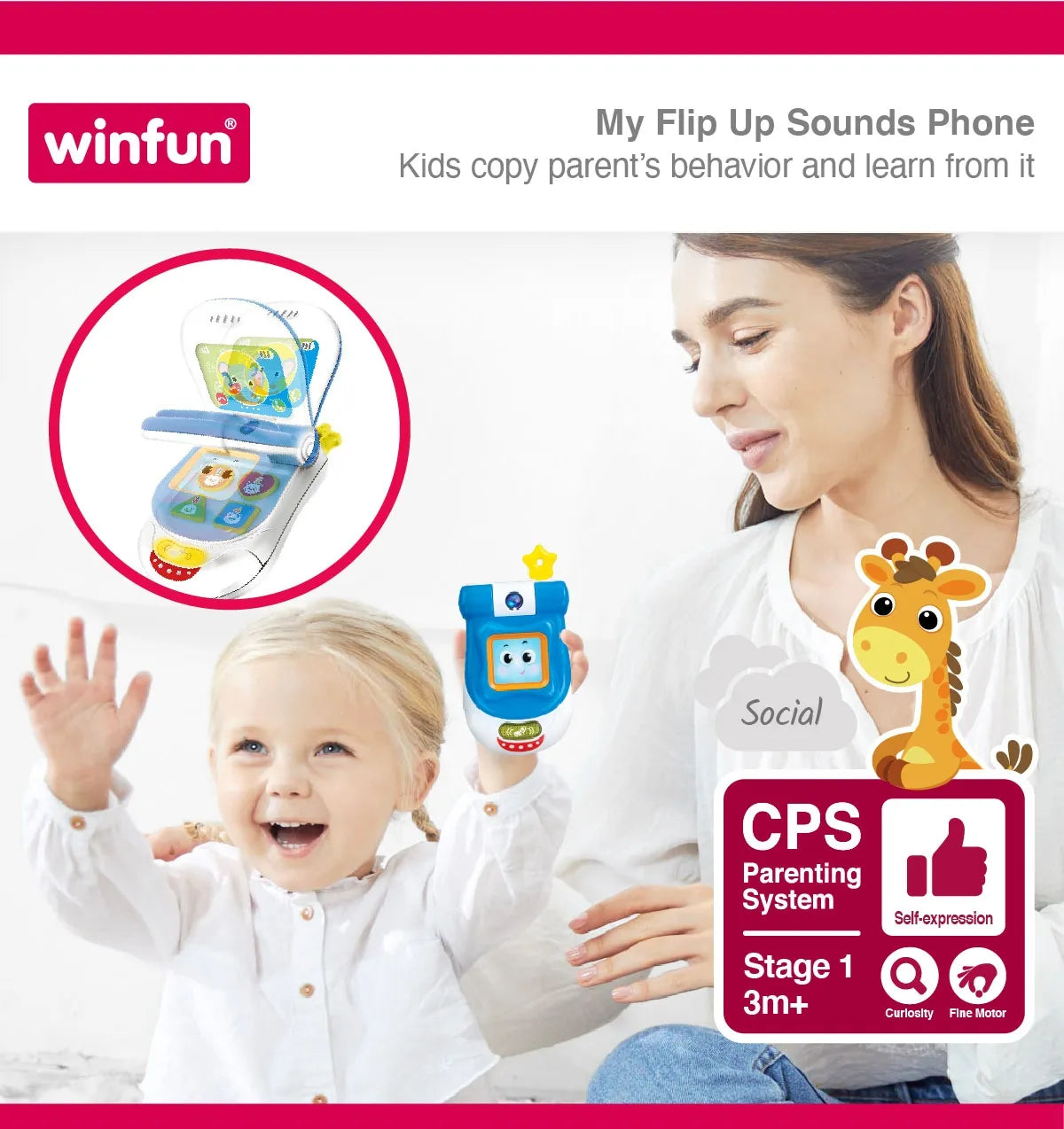 Winfun  Flip Up Sounds Phone