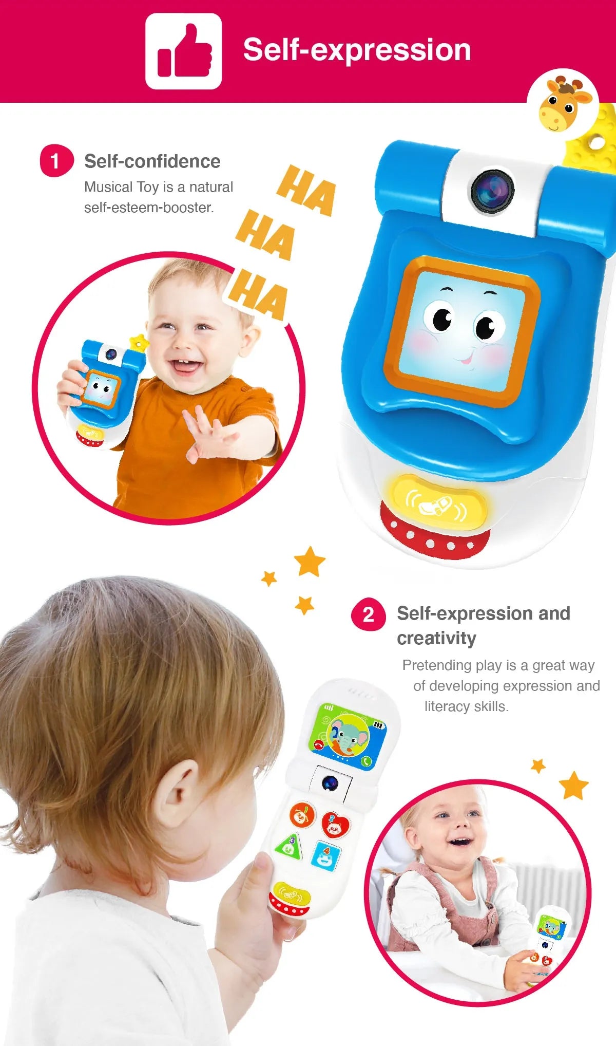Winfun  Flip Up Sounds Phone