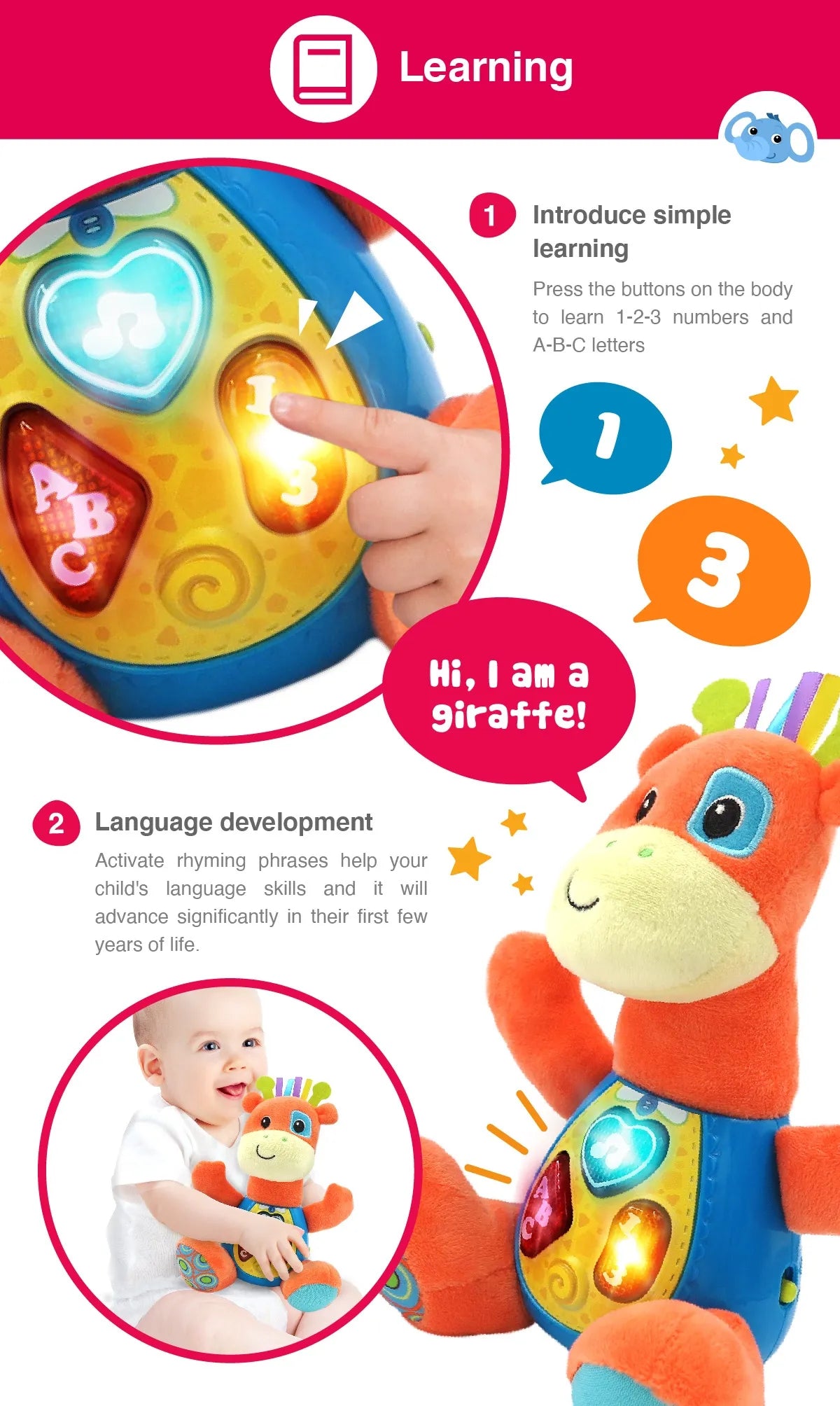 Winfun Sing and Learn With Me (Patch The Giraffe)
